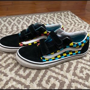 VANS - Big Kids 5.5 in checkers and suede